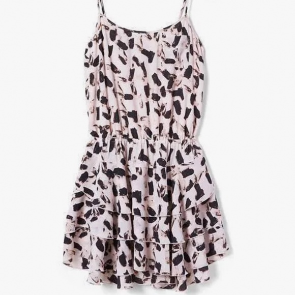 Banana Republic Pink and Black Patterned Dress - Picture 5 of 6